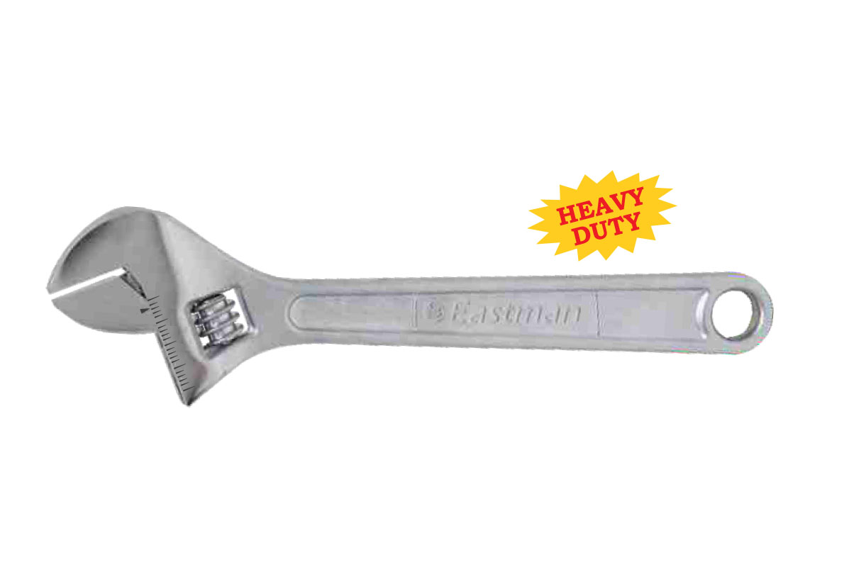 Adjustable Wrenches - Fully Polished Chrome Plated