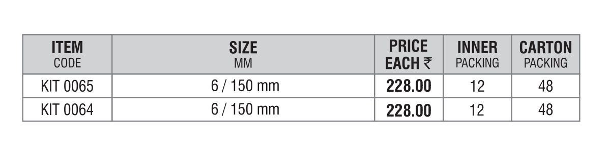 Side Cutting Plier- Long Nose Plier - Size - Specifications