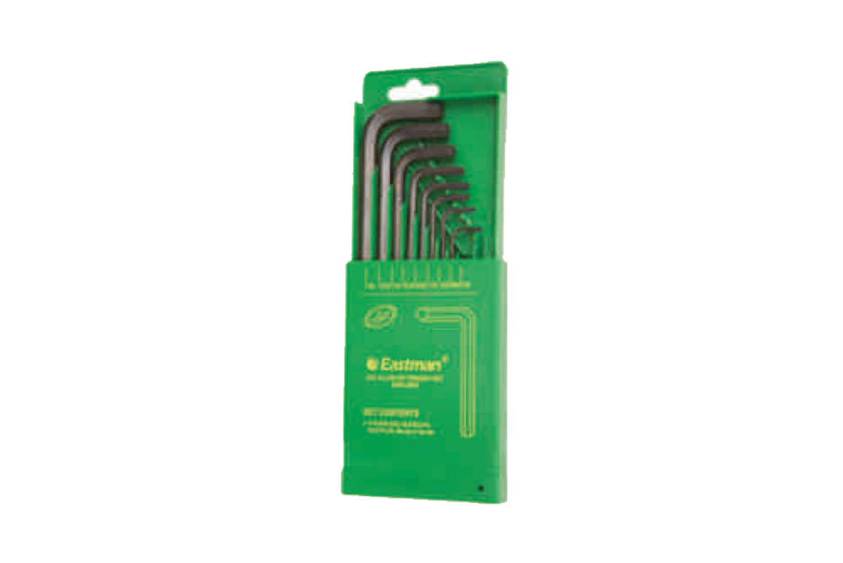 9 Pcs Hex Allen Keys Sets - Short Pattern - CRV