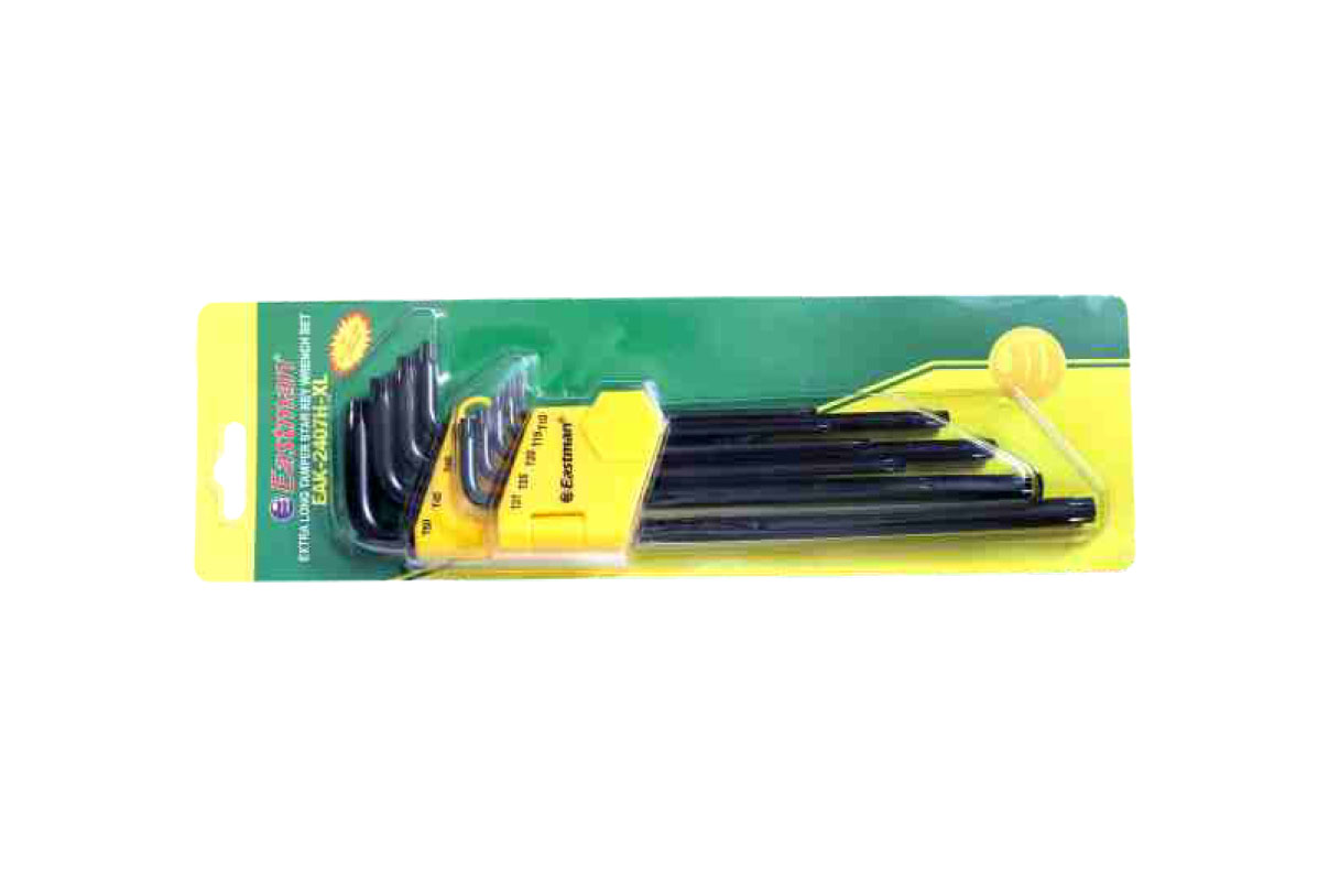 9 Pcs Set Extra Long Allen Key (Ball Point & Star)