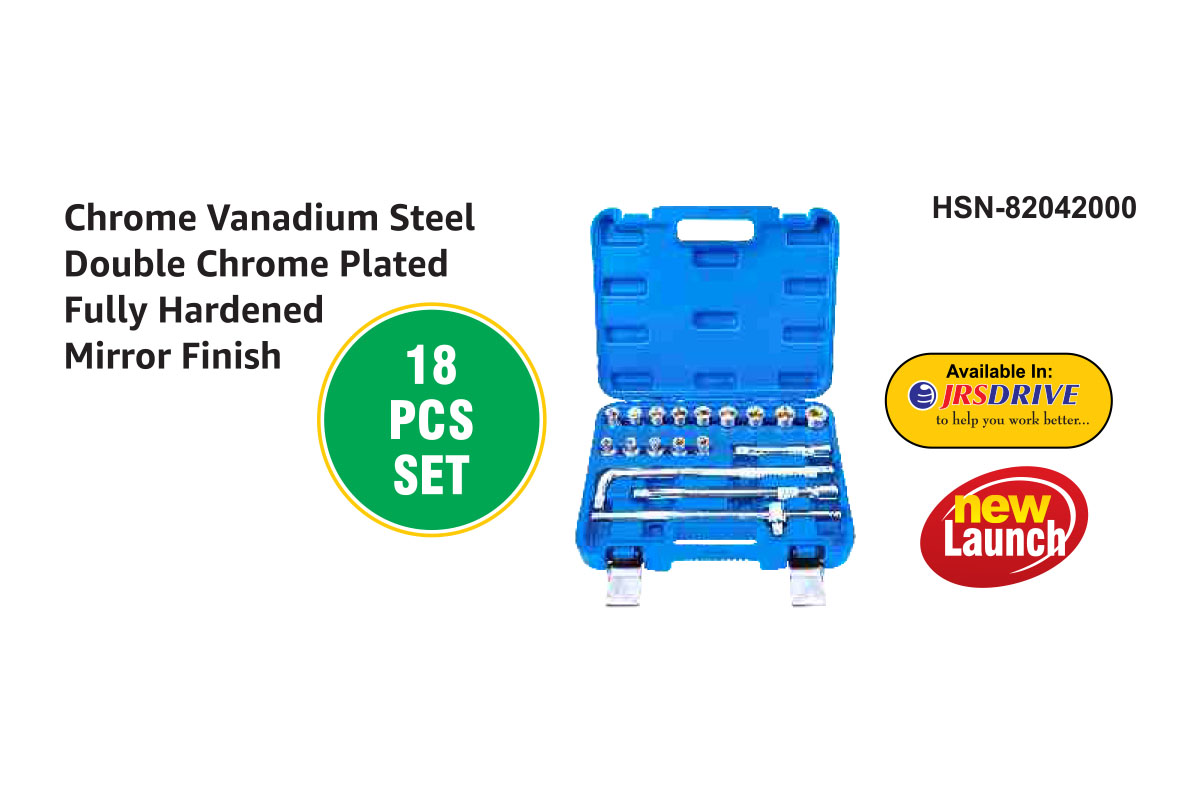 (12.7 mm) 12 DR. 18 Pcs Socket Set