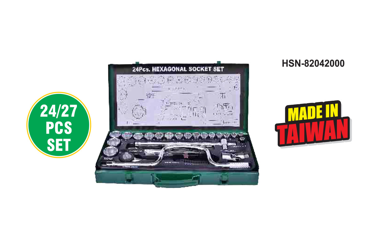 (12.7 mm) 12 Sq. Drive Socket Sets - CRV